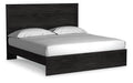 Signature Design Charcoal King Panel Bed