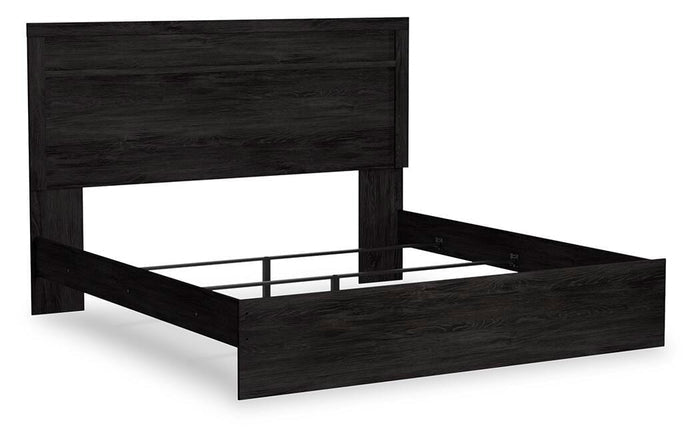 Signature Design Charcoal King Panel Bed