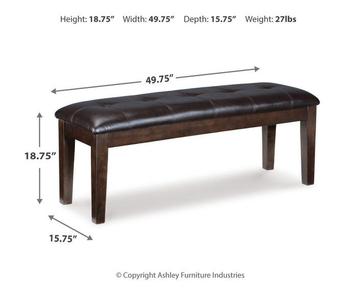 Signature Design Dark Brown Large UPH Dining Room Bench