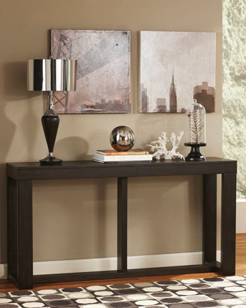 Signature Design Dark Brown Sofa Table
