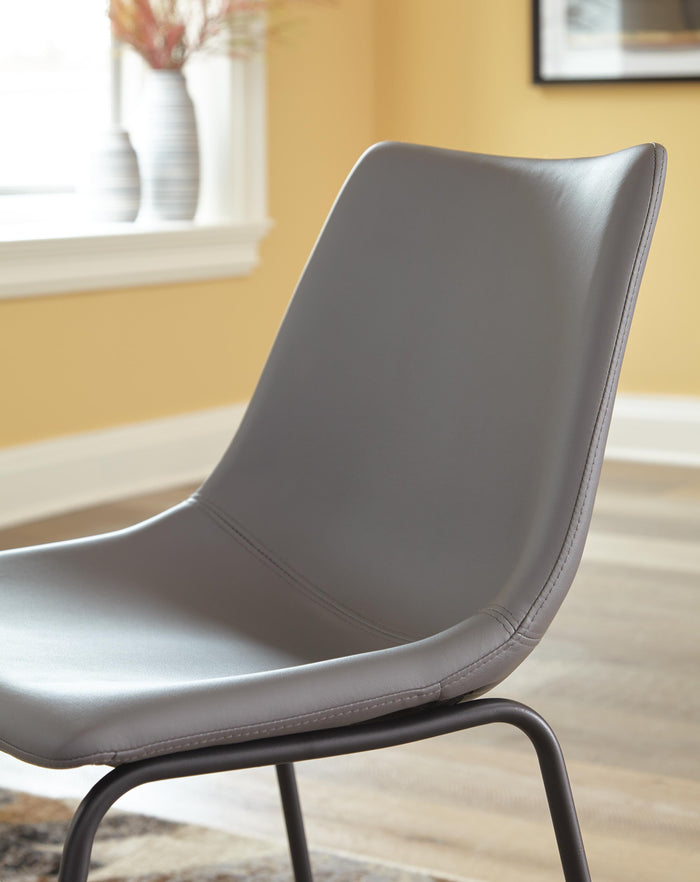 Signature Design Gray Dining UPH Side Chair (2/CN)