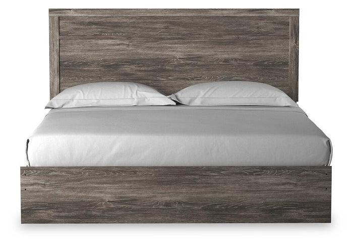 Signature Design Gray King Panel Bed
