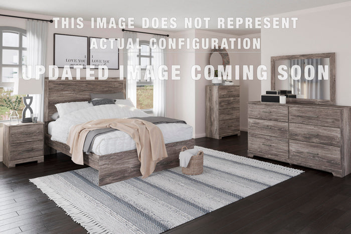 Signature Design Gray Queen Panel Bed