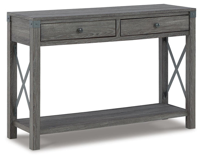 Signature Design Grayish Brown Console Sofa Table
