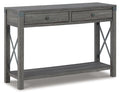Signature Design Grayish Brown Console Sofa Table