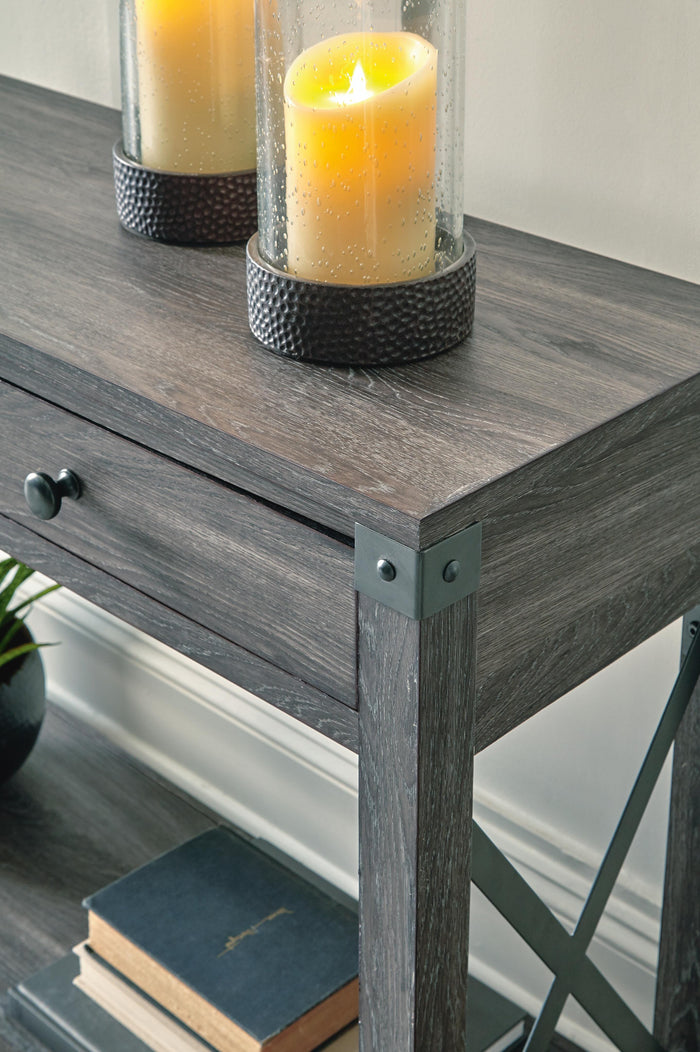 Signature Design Grayish Brown Console Sofa Table