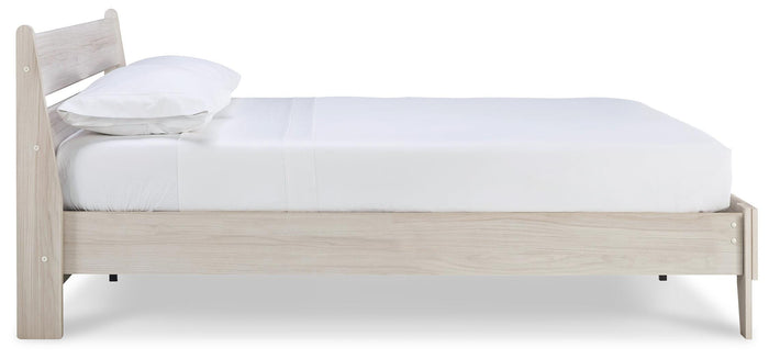 Signature Design Natural Queen Panel Platform Bed