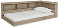Signature Design Natural Twin Bookcase Storage Bed