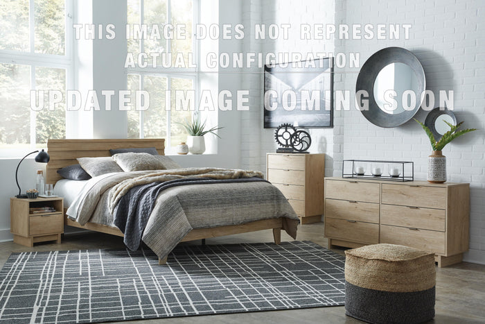 Signature Design Natural Twin Bookcase Storage Bed