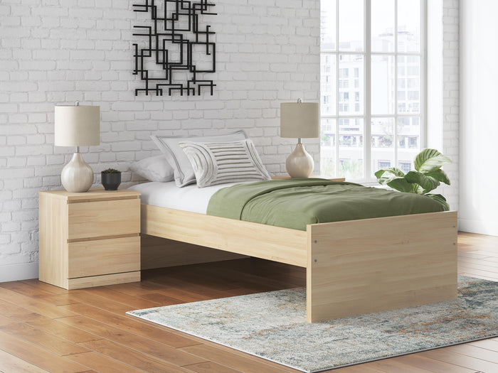 Signature Design Natural Twin Platform Bed
