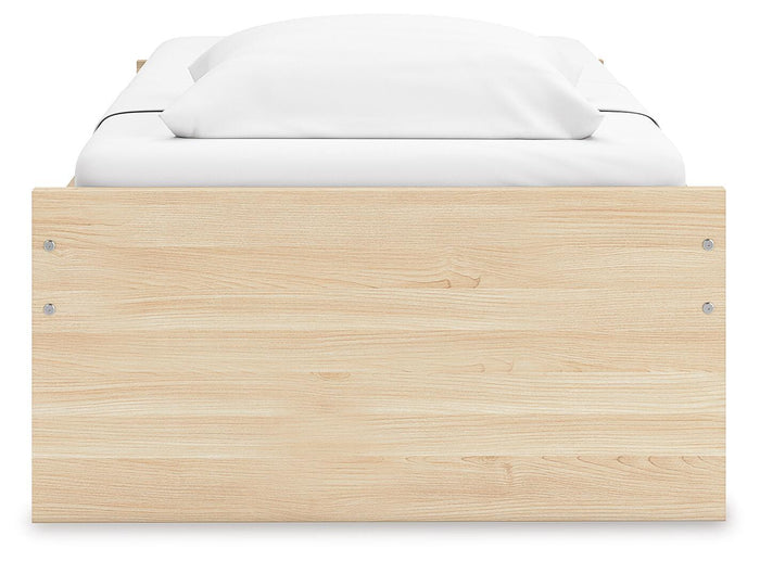 Signature Design Natural Twin Platform Bed