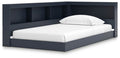 Signature Design Navy Blue Twin Bookcase Storage Bed
