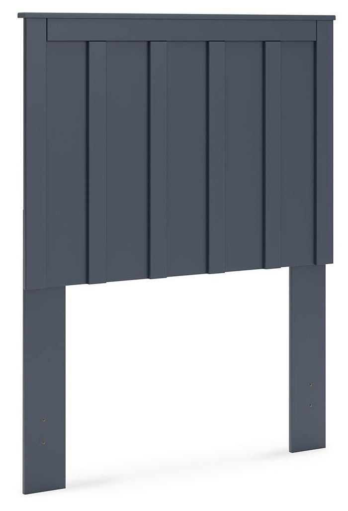 Signature Design Navy Blue Twin Panel Headboard