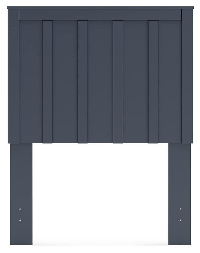 Signature Design Navy Blue Twin Panel Headboard