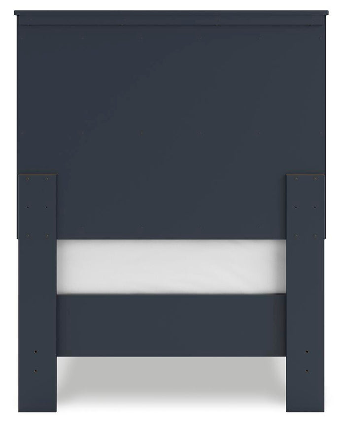 Signature Design Navy Blue Twin Platform Bed