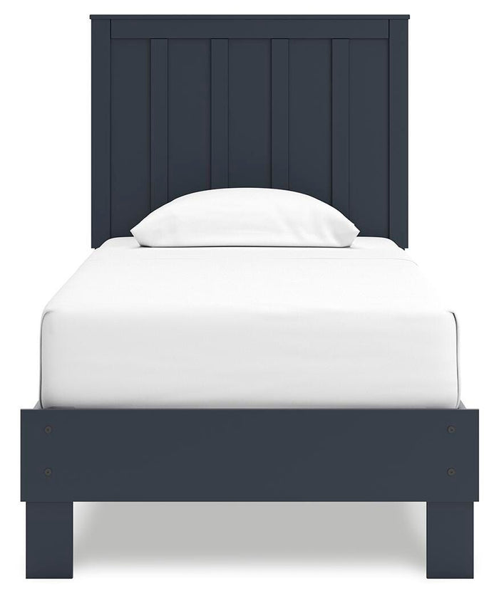 Signature Design Navy Blue Twin Platform Bed