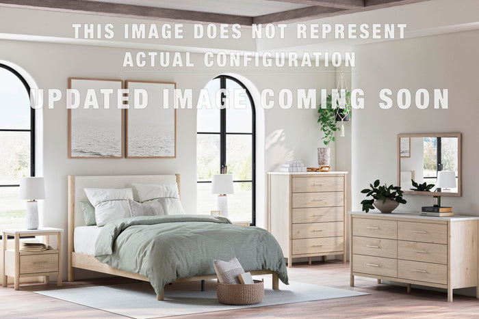 Signature Design Tan Twin Panel Bed