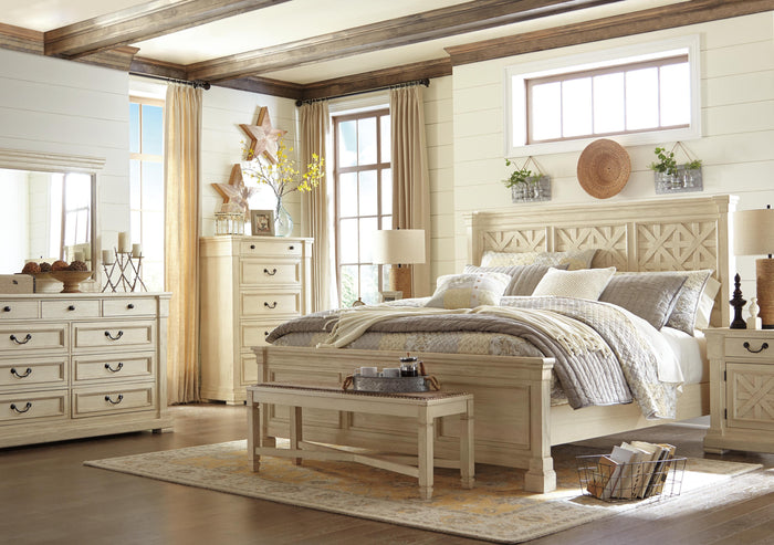 Signature Design Two-tone Large UPH Dining Room Bench