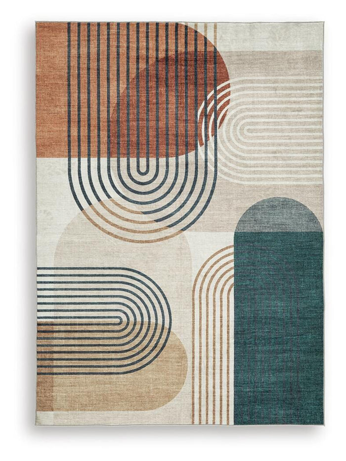 Signature Design Washable Medium Rug 5 FT by 7.03 FT