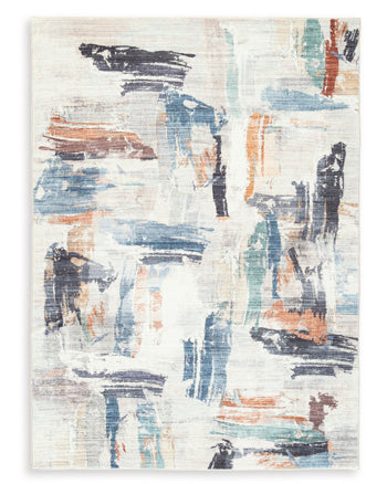 Signature Design Washable Medium Rug 5.03 FT by 7.08 FT