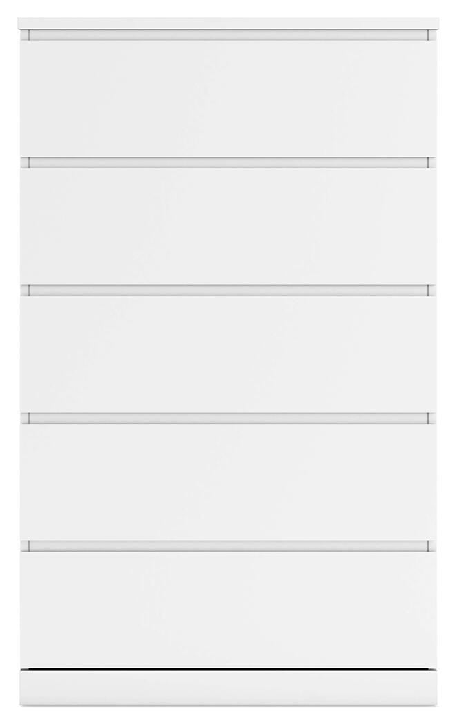 Signature Design White Five Drawer Chest