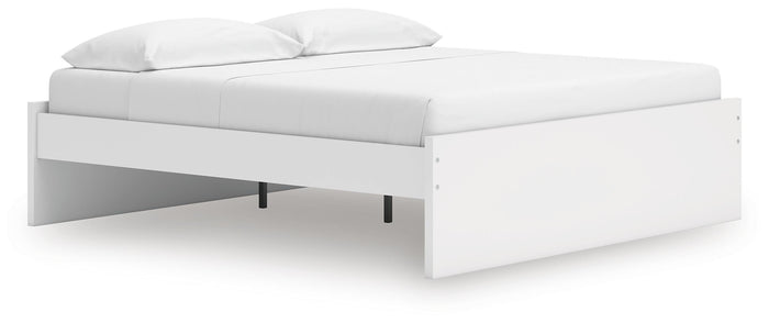 Signature Design White King Platform Bed