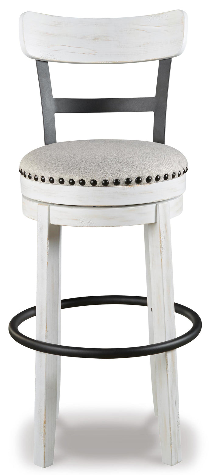 Signature Design White Tall UPH Swivel Barstool(1/CN)