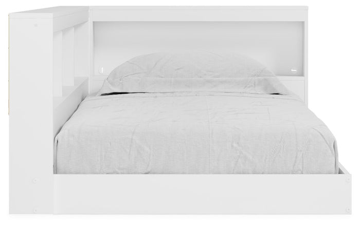 Signature Design White Twin Bookcase Storage Bed