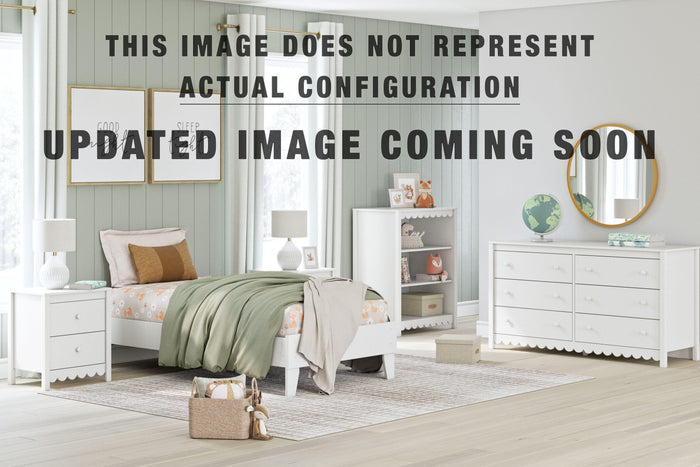 Signature Design White Twin Panel Platform Bed
