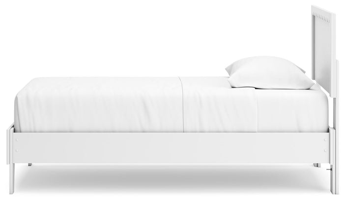 Signature Design White Twin Panel Platform Bed