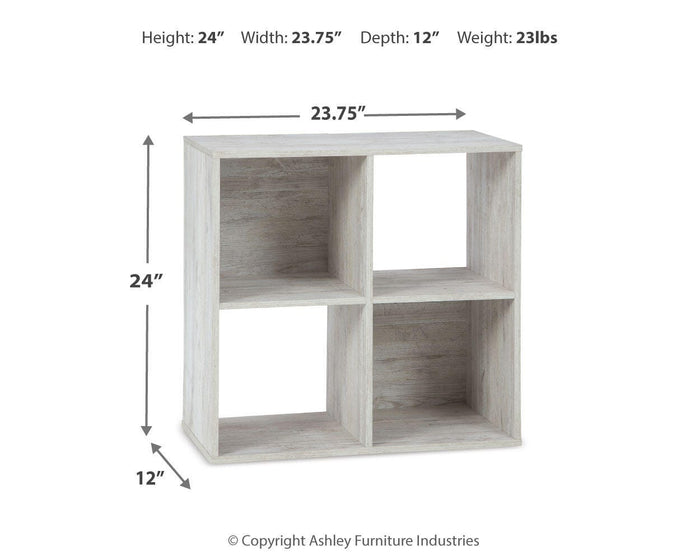 Signature Design Whitewash Four Cube Organizer