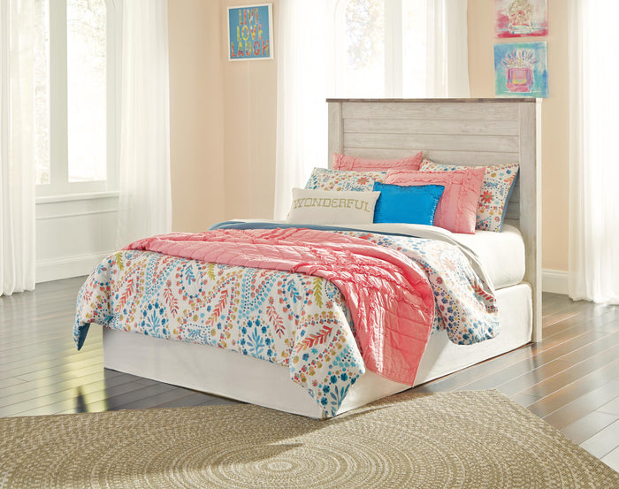 Signature Design Whitewash Full Panel Headboard