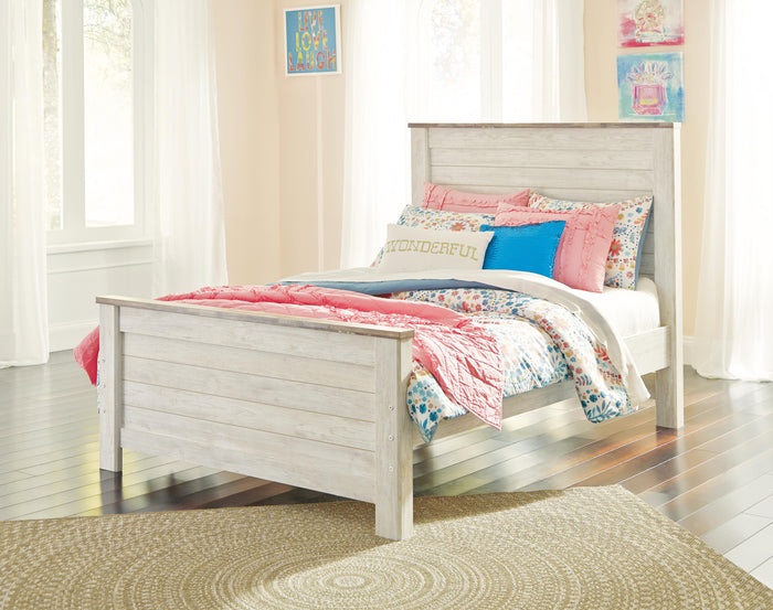 Signature Design Whitewash Full Panel Headboard