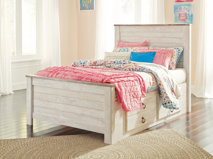 Signature Design Whitewash Full Panel Headboard