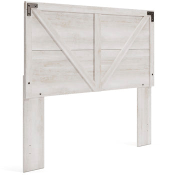 Signature Design Whitewash Queen Crossbuck Panel HDBD