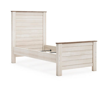 Signature Design Whitewash Twin Panel Headboard