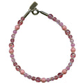 Silver Brights Light Rose beaded bracelet by Owen Glass Collection featuring silver and pink-toned beads on a delicate bracelet.