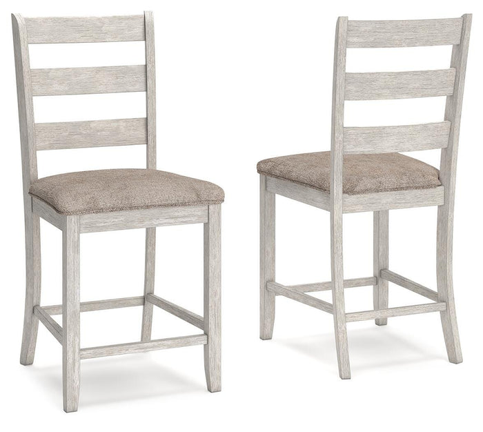 Skempton White/Light Brown Dining UPH Side Chair (Priced Per Item, Must Order 2, 4, 6, or 8) - Brand New