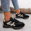 MEELANO Sneakers Komfort Hele Dagen Med Moderne Gadestil Og Slidstærk Dæmpning Sort Beige