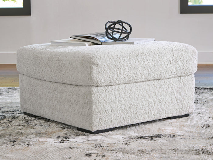 Snodoodle Arctic Oversized Accent Ottoman - Brand New