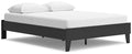 Socalle Black Queen Platform Bed - Brand New