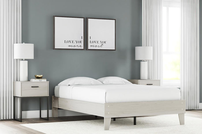 Socalle Light Natural Full Platform Bed - Brand New