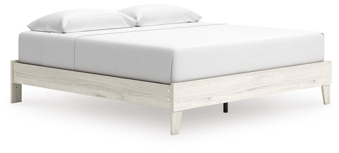 Socalle Light Natural King Platform Bed - Brand New