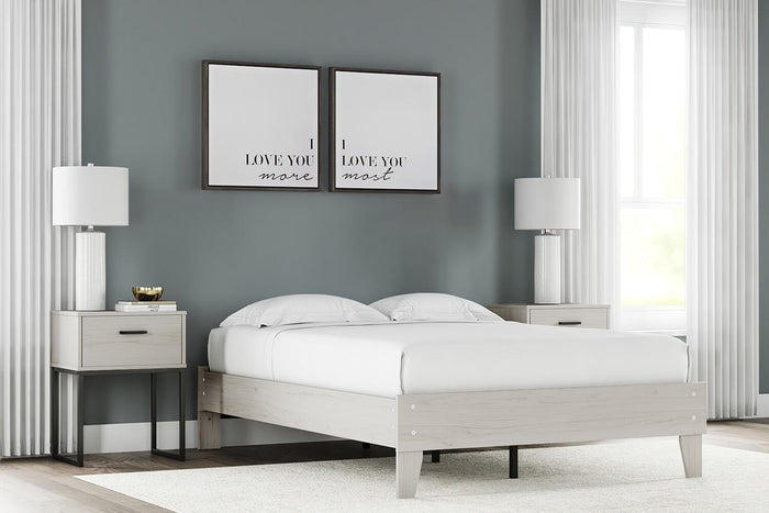 Socalle Light Natural Queen Platform Bed - Brand New