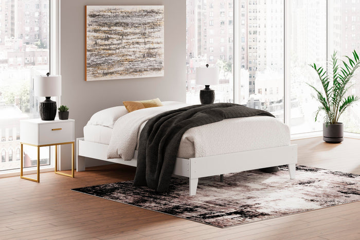 Socalle Two-tone Queen Platform Bed