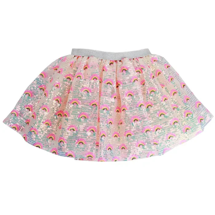 SPARKLE RAINBOW TUTU - WHITE RAINBOW