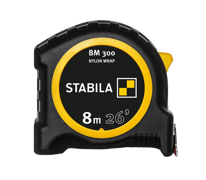 Stabila 30626 Pocket Tape BM 300 8M 26 Feet CM+Inch