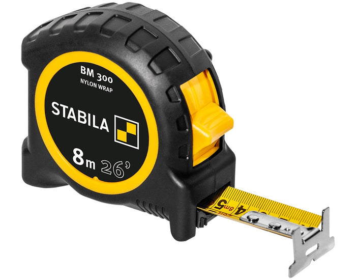 Stabila 30626 Pocket Tape BM 300 8M 26 Feet CM+Inch