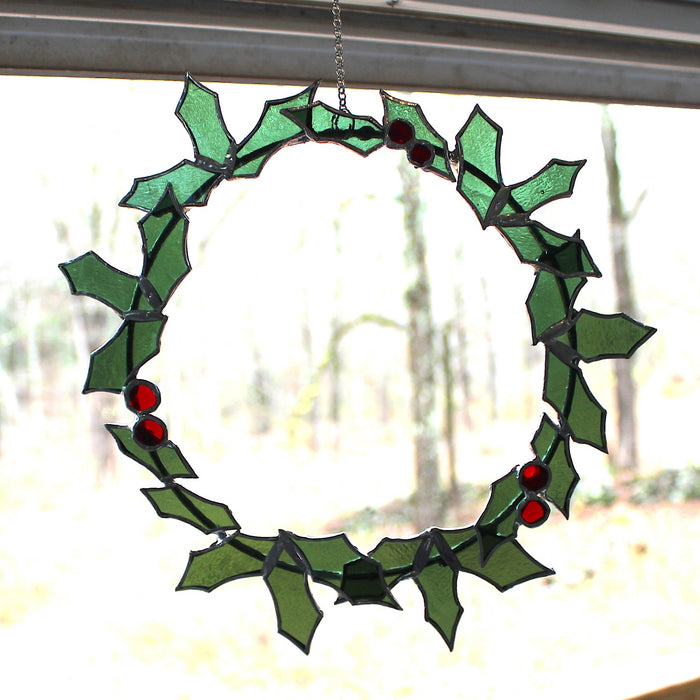 stained glass wreath (large)