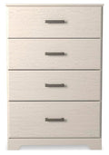 Stelsie White Four Drawer Chest - Brand New